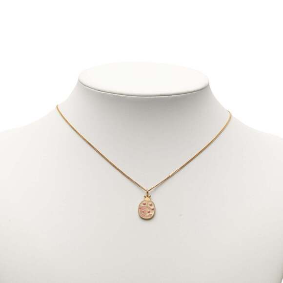 CHANEL Pink Logo Necklace - Picture 4 of 4